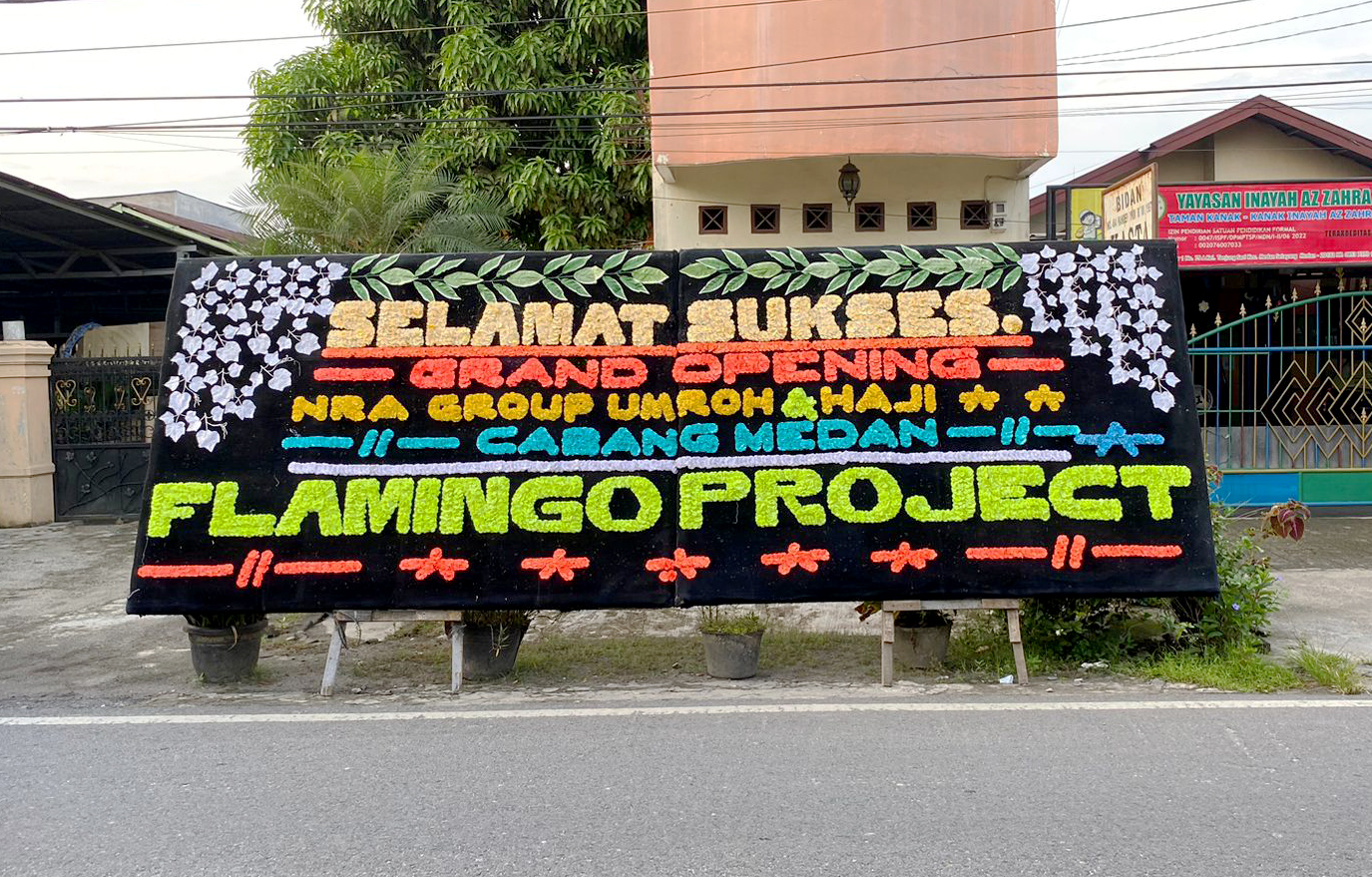 Papan Bunga Custom